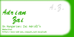 adrian zai business card